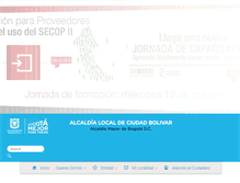 Tablet Screenshot of ciudadbolivar.gov.co